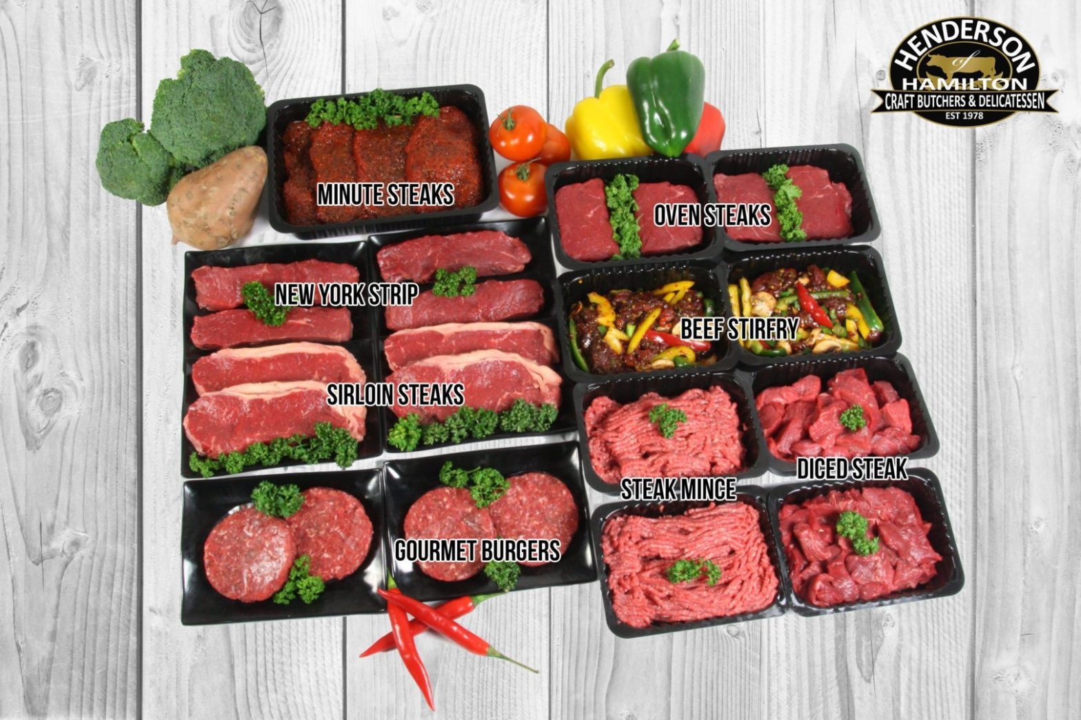 Big Bumper Prime Steak Pack For 4 Henderson Fine Food Co Ltd Award Winning Online Butcher